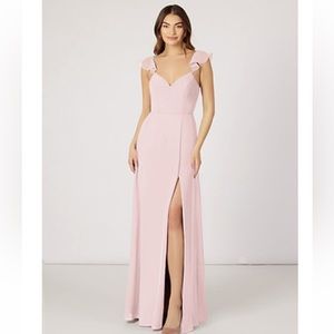 Azazie Everett Blushing Pink Bridesmaid Dress Size A6